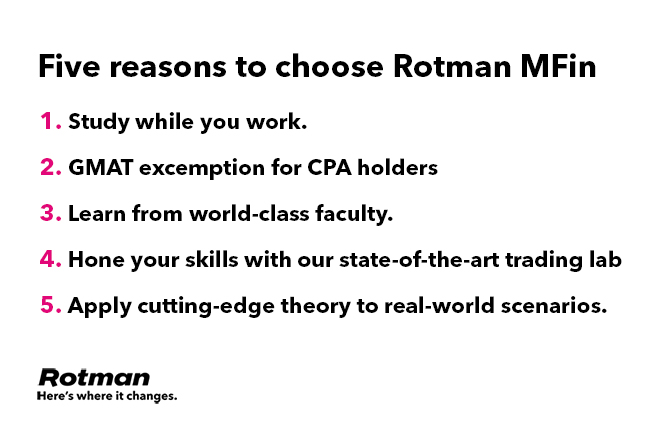 5 Reasons to Choose Rotman MFin